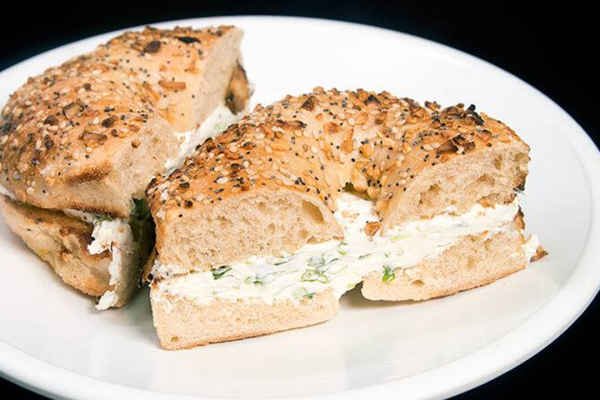 Assorted Bagels with Scallion Cream Cheese Tray